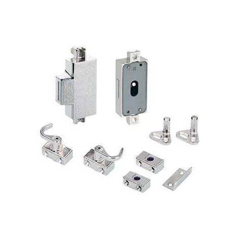 Serrure espagnolette.72213D15 Métal nickelé