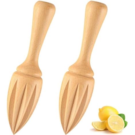 Presse Agrumes, Presse-citron Rustique en Bois, Pressoir Oranges Manuel Rotation, Accessoires de La Cuisine et La Maison pour Presser Citrons Oranges Agrumes Verts Citrons Verts (1/5)