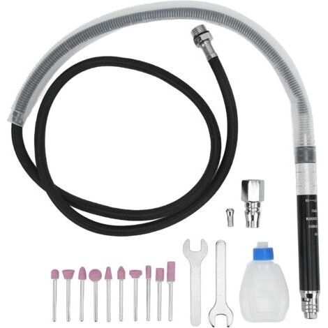 Kit Meuleuse Stylo Pneumatique Professionnel Mini Meuleuse Air Crayon avec Accessoires pour Polissage Gravure Découpe Travaux de Précision (1/5)