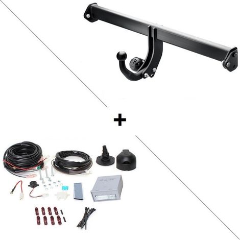 Attelage BMW Serie 1 y compris Pack M (07/19-) Col de cygne + faisceau universel 7 broches + boitier électronique (1/2)