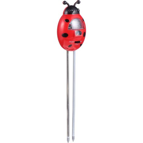 Testeur De Sol - Mesure Ph Humidité Lumière Température Conductivité - Sans Pile - Pour Jardin Serre Intérieur Et Extérieur - 1 Pièce (1/5)