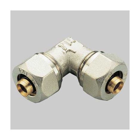 RACCORDO A COMPRESSIONE CURVO DOPPIO TIEMME  16 x 16     TIEMME