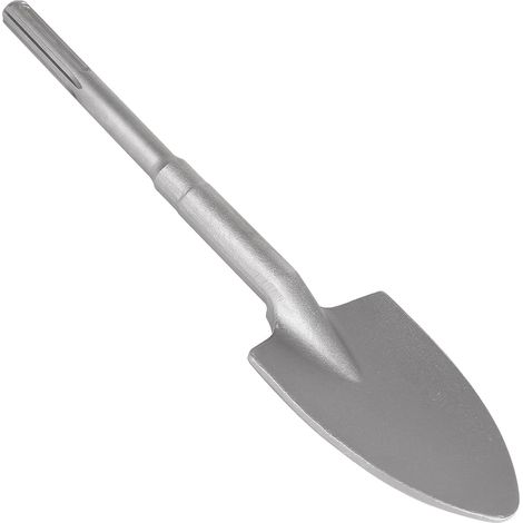 Burin Pelle SDS MAX 400 x 110mm, Burin Asphalte Pointue pour Enlever les Saletés Dures, L'argile et le Béton Meuble, Ciseau Large pour Creuser des Semis, Pelleter et Creuser des Tranchées (1/5)