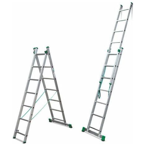 Mehrzweckleiter 2x13 Sprossen - Ausgebreitete Länge 6.25m - 7513