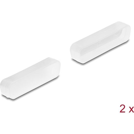 Delock Cubierta protectora para D-Sub 25 macho 2 piezas en transparente