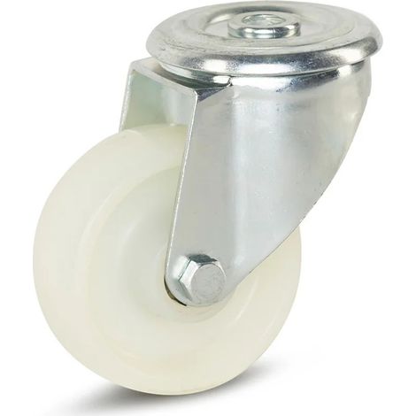 Roue pivotante - MESO - Nylon - Trou central - 80mm - 150kg (1/2)