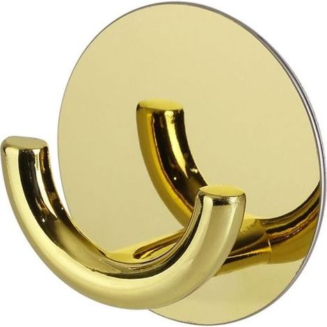 Lntyq Bain Hanger, Crochet Mural Minimaliste Nordique CréAtif Cintre AdhéSif En Acier Inoxydable Alliage De Zinc Pour Porte De Salle De Bains Et Cuisine Gold (Doré) (1/5)