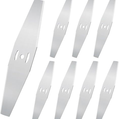 Lot de 10 lames de tondeuse à gazon, lames de débroussailleuse en métal, lames de rechange pour tondeuses à gazon sans fil (1/4)
