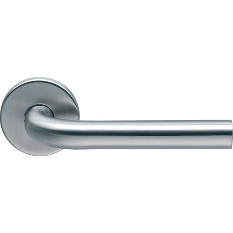 Béquille double inox sur rosace Ligne 19 type L - BRICARD NORMBAU