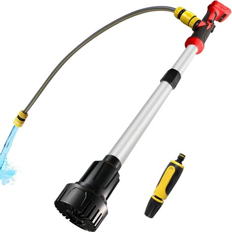 Pompe de transfert d'eau sans fil compatible avec 18 V, pompe de transfert portable, hauteur de tête de 3 m, débit élevé de 3600 l/h pour sous-sol, piscine, étang, barils de pluie, drainage (1/5)