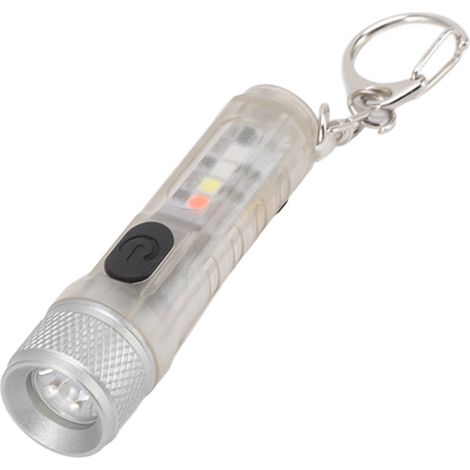 Leistungsstarke Mini-Schlüsselanhänger-Taschenlampe, tragbar, multifunktional, superhell, LED-Taschenlampe, USB-aufladbar, fluoreszierend (1/5)