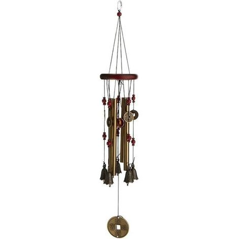 Carillon à vent, 4 tuyaux, 5 cloches, carillon à vent- (1/4)