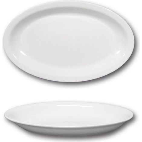 Piatto Ovale 27cm Roma Bianco (1/5)