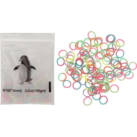 500 Élastiques Orthodontiques 7.9mm - Lot Mixte de Couleurs - Élastiques Dentaires Souples et Résistants pour Appareils Dentaires (1/5)