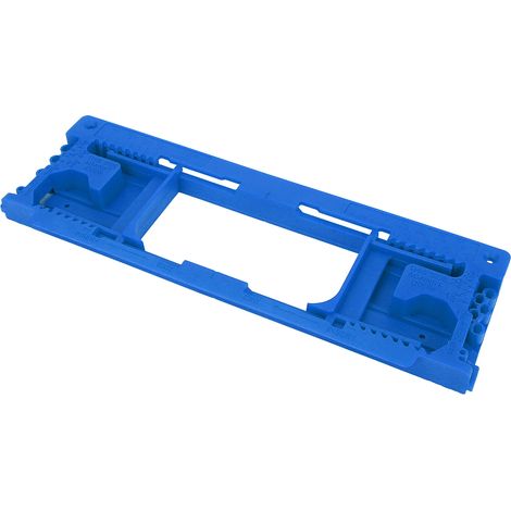 Gabarit de charnière de chambranle de porte en ABS bleu, haute résistance, pour la décoration intérieure. (1/5)