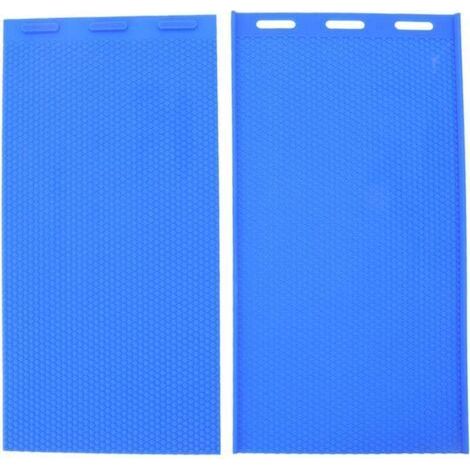 Jeffergarden 2pcs Silicone Beeswax Sheet DIY Mold Soft Press Sheet Mold Tools Beeswax Embosser Machine for Beekeeping (1/4)