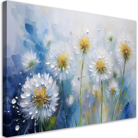 Tableau déco Plantes gonflables Fleurs Gouttes de rosée 90x60 (1/5)