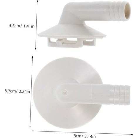 Satz mit 10 weißen ABS-Lenkradschaltern für Fußbodenheizungsverteiler, M30 x 1,5 Heizkörperventildeckel, Temperaturregler für Heizkörper und (1/3)