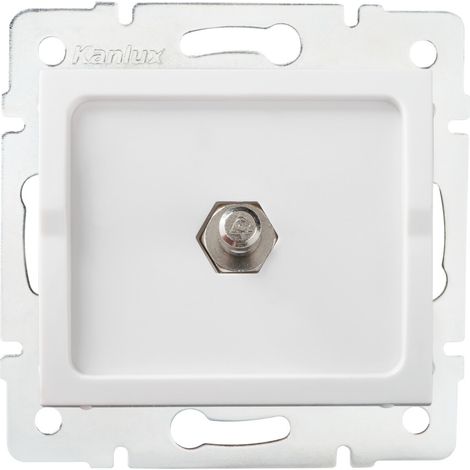 1 presa - ABS bianco - 71x71 mm (1/2)