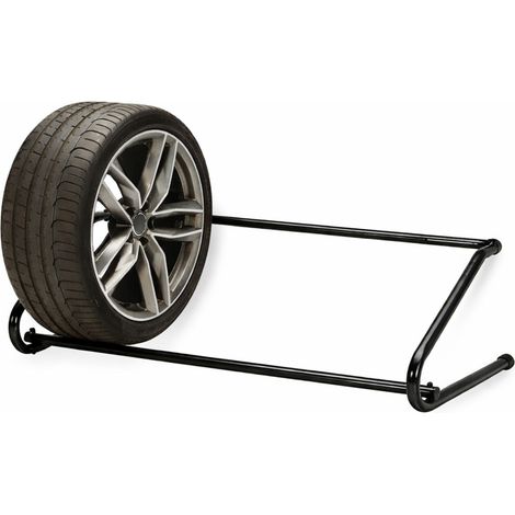 Portagomme a parete, misura 120x60x35 cm, ripiano in metallo per pneumatici, fino a 4 gomme, per garage, officine con portata massima 100 kg (1/5)