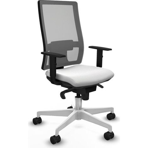 Piqueras y Crespo Horna Silla de oficina blanca ajustable (1/3)