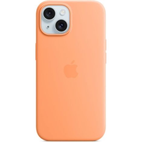 Coque - Silicone - Compatible Avec Téléphone Mobile 6,1 Pouces - Chargement Sans Fil Magnétique - Intérieur Microfibre - Orange Sorbet - Unité (1/5)