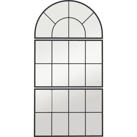 Miroir tridimensionnel, miroir métallique, miroir décoratif Münster, miroir de Badezimmer Wohnzimmer Schwarz Ce produit (1/5)
