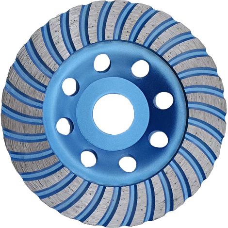 Disque diamant 125mm universel pour meuleuse d'angle - Ponçage béton, marbre, granit, pierre, brique - Maçonnerie, plâtre, chape - Disque abrasif haute performance