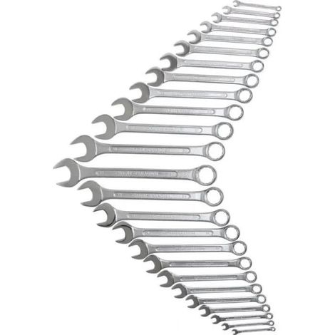 Bgs Juego de llaves mixtas cromadas 25 piezas 6-32 mm