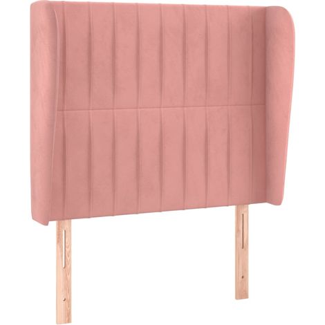Maison Exclusive - Testiera ad Orecchio Rosa 103x23x118/128 cm in Velluto