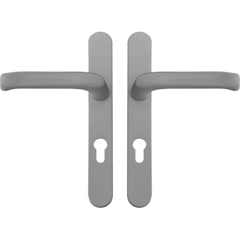 ALU Schmalrahmen-Grt. Dr./Dr. PZ 8/92 mm, silbergrau, SB