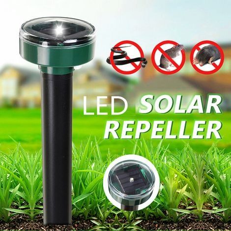4er-Packung Ultraschall-Solargeräte zur Ratten- und Maulwurfabwehr, Schädlingsbekämpfungsmittel für Gärten und Rasenflächen im Freien (1/3)