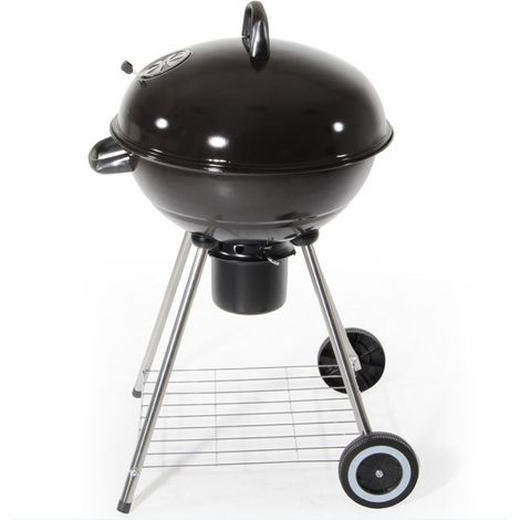 Barbecue a carbonella Ø47,5x84 cm in acciaio nero - Lanciano