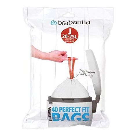 Brabantia PerfectFit Typ J Müllsäcke Weiß 23L (1/3)