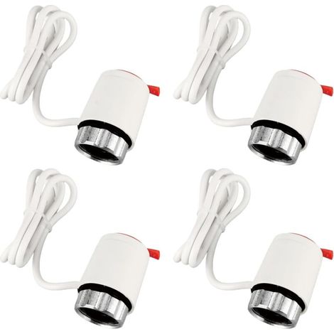 Servomoteur thermot 230 V AC, M30 X 1,5 NC Normalement Fermé L'actionneur électrothermique, Actionneur Thermoélectrique convient collecteurs de circuit de chauffage courants(4 Pièces) (1/5)