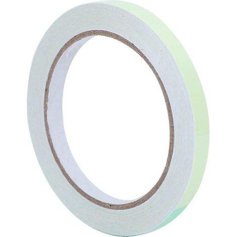 10 mm x 10 m grünes, selbstklebendes Leuchtband, umweltfreundlich und schwer entflammbar