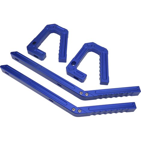 Kit de poignées de maintien avant et arrière en aluminium pour Jeep Wrangler JK 2007-2018 (bleu) (1/5)
