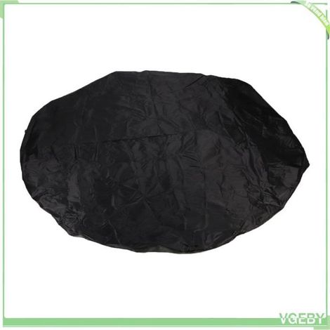 Couverture de piscine - FAFEICY - 10 pieds - Isolation thermique - Tissu Oxford - Noire ronde (1/5)