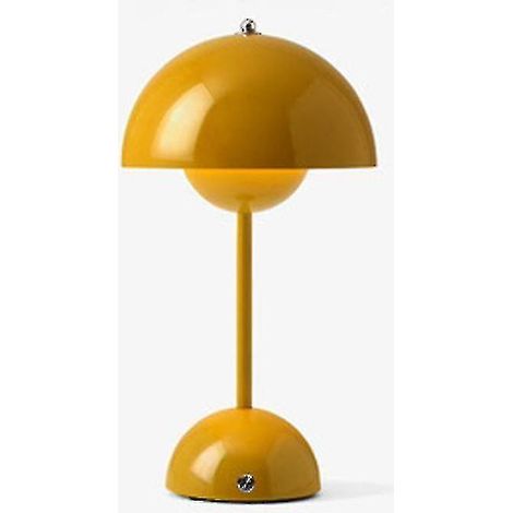 Lampe de table rechargeable nordique en forme de fleur, lampe de chevet champignon, décoration de table de chambre, veilleuse -