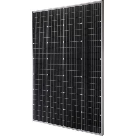 VEVOR Modulo Solare Monocristallino da 200 W ad Alta Efficienza con Uscita MC4 Stabile e Telaio in Alluminio, Impermeabile IP65 per Applicazioni su Tetti Piani per Auto, Barche, Camper