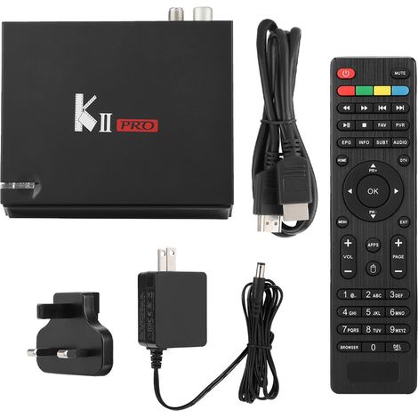 KII PRO TV Box Android S905D/S912, 2GB RAM 16GB ROM, 4K DVB-T2 WiFi Bluetooth 4.0, Adaptateur UK 110-240V (1/5)