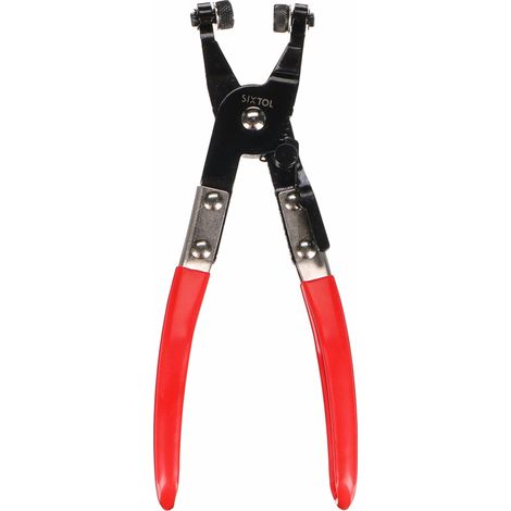 Pince à colliers de serrage Colliers autobloquants Ouverture de 55 mm Mâchoires rotatives avec profil en croix Verrouillage à 5 niveaux Outil de voiture (1/5)