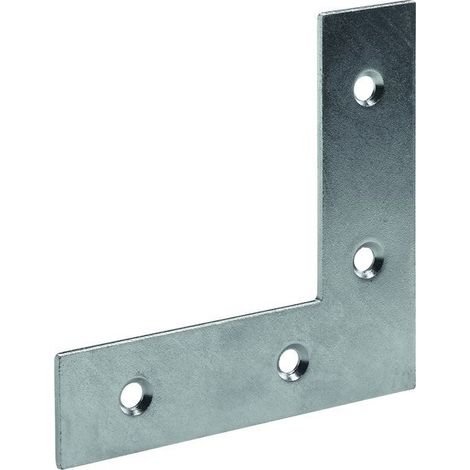 Équerre d'assemblage en acier zingué, HETTICH, l.80 mm