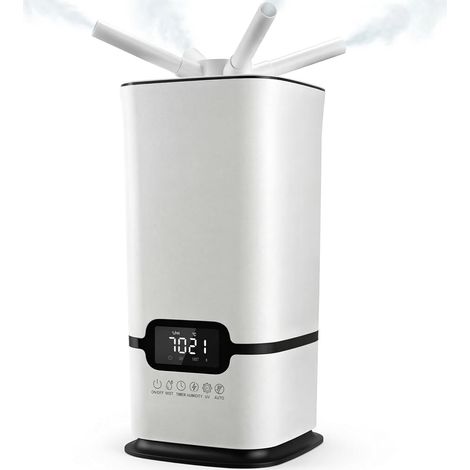 Humidificateur Industriel 16L, Grande Capacité, Contrôle Intelligent de l'Humidité, Minuterie et Remplissage par le Haut, Atomiseurs à 3 Noyaux, Portable, Idéal pour Bureaux et Grands Espaces (1/4)