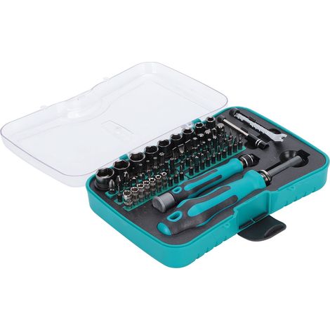 Coffret d'outils à cliquet, embouts de tournevis, douilles, clé d'électricien, accessoires de réparation (1/5)