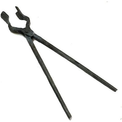 Pinces De Forgeron Pinces à Bouche Ronde Outils De Forge De Forgeron De Forgeron Pinces à Couteau Outils De Forgeron Pinces à Boulons Convient pour La Forge D'étau D'enclume 45cm (1/2)