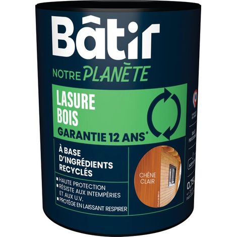 Lasure Bois 12 Ans Chêne Clair Protection Bois Extérieure Longue Durée - Batir Peintures