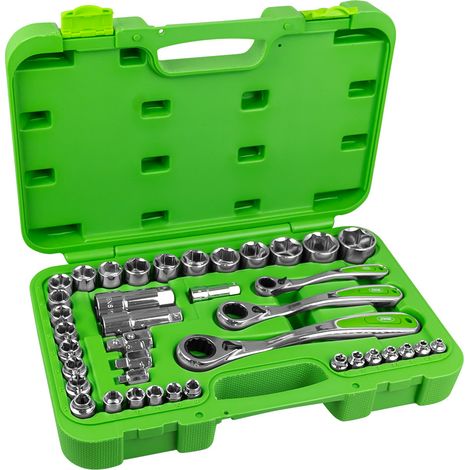 39PCS MALLETTE À OUTILS HEXAGONALE À PROFIL BAS JBM52418 (1/4)
