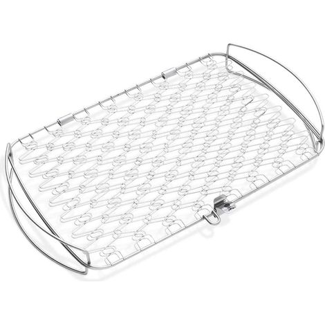 Filiyano-Panier à griller pour poisson - Panier de cuisson ouvert en acier inoxydable, idéal pour les légumes, le poisson, la viande grillée et les (1/5)