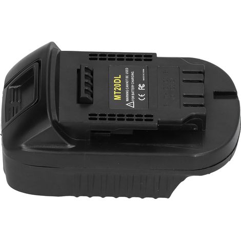 MT20DL Adapter für Makita 18V Lithium-Akkus BL1830, BL1850, BL1860, BL1840B, kompatibles Ladegerät, Elektrowerkzeug, 20V, 2 Stück, Schwarz (1/5)